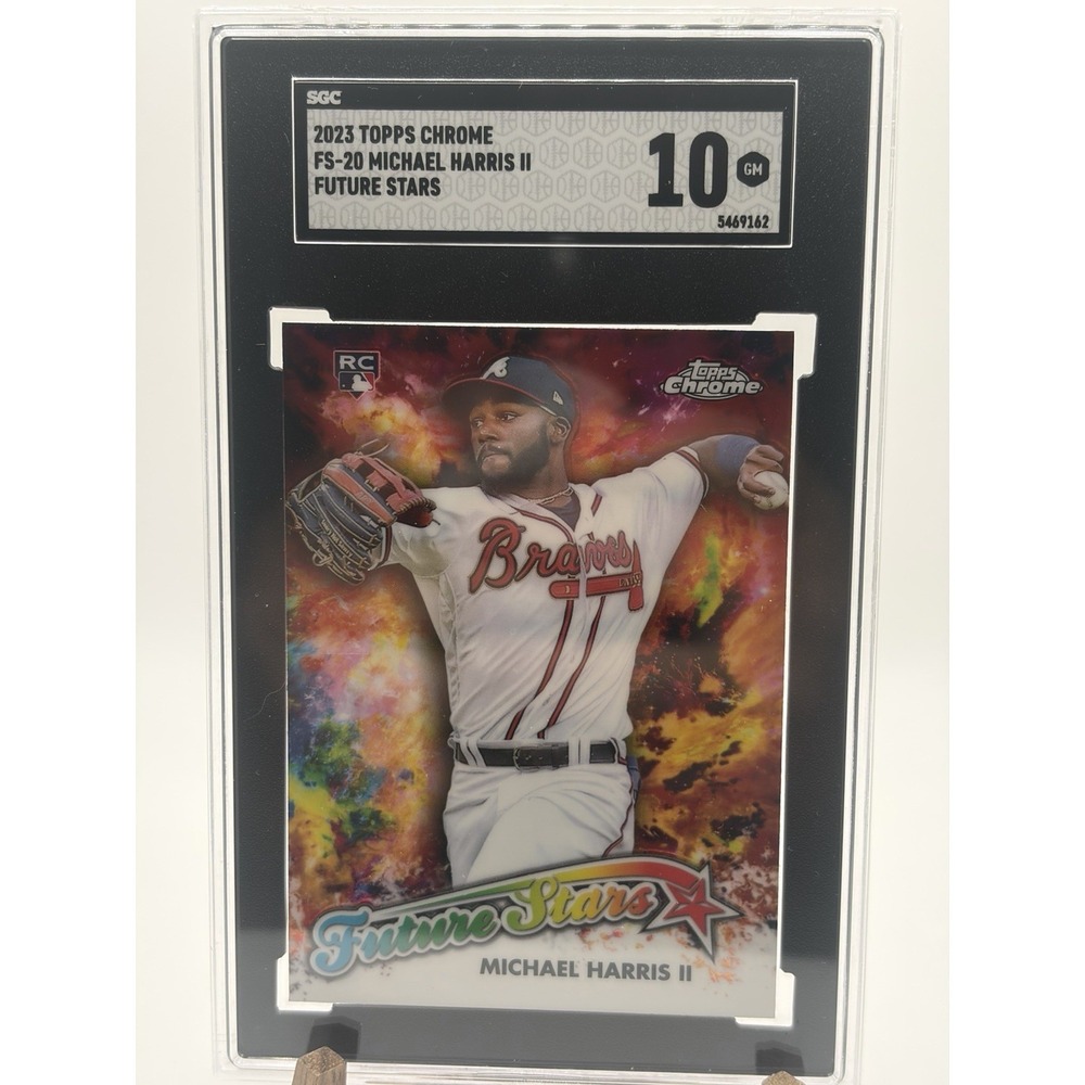 Topps 2023 Topps Chrome Future Stars Michael Harris II #FS-20 RC SGC 10 Braves